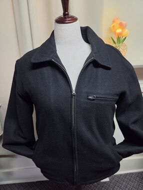 Old Navy Wool Black Jacket Size Large